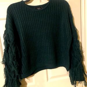 Vici bowman fringe knit sweater